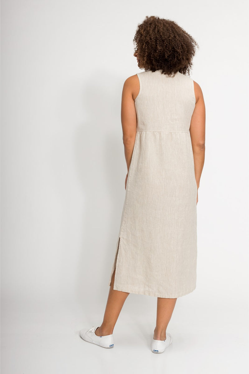 linen sheath dress